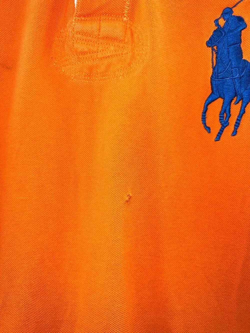 Polo Ralph Lauren Big Pony Orange Rugby Polo Shirt Medium 0211